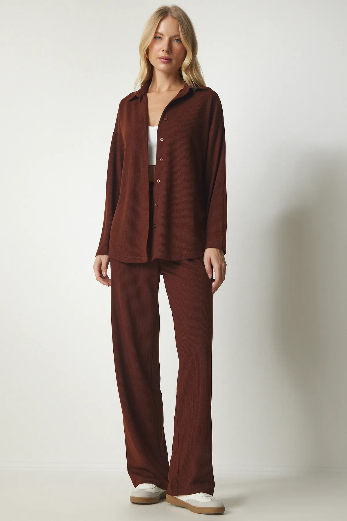 Happiness İstanbul  Zweiteiler - Braun - Regular Fit