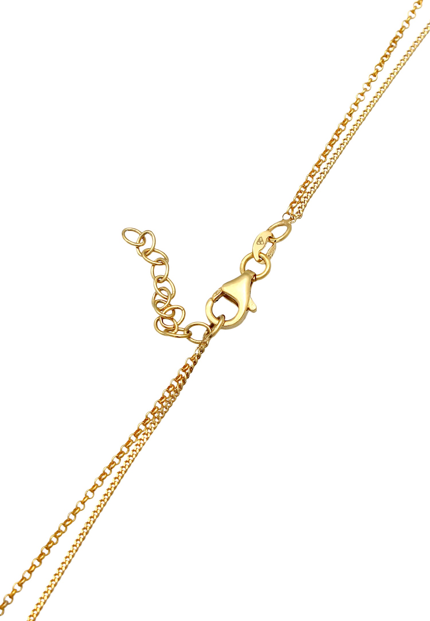 Ciondolo a forma di piatto per pannolini da donna Elli con perla coltivata d'acqua dolce in argento sterling 925 placcato oro
