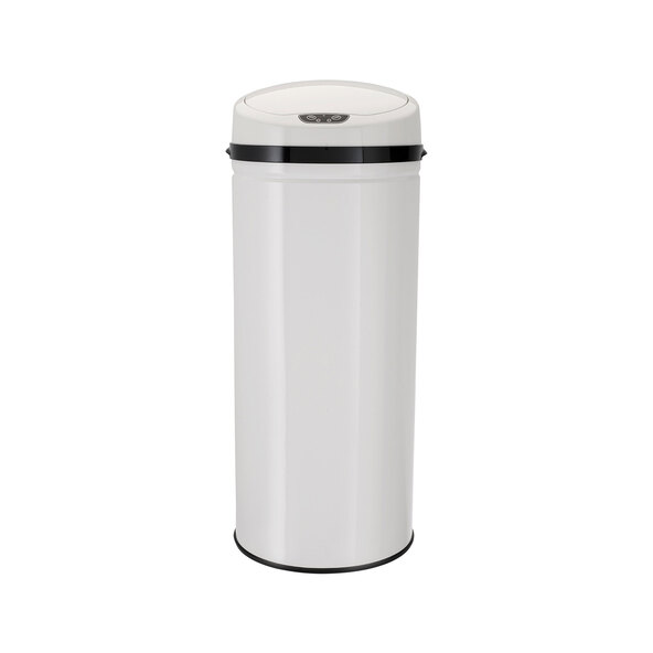 Abfalleimer mit Sensor, 42 l, INOX White