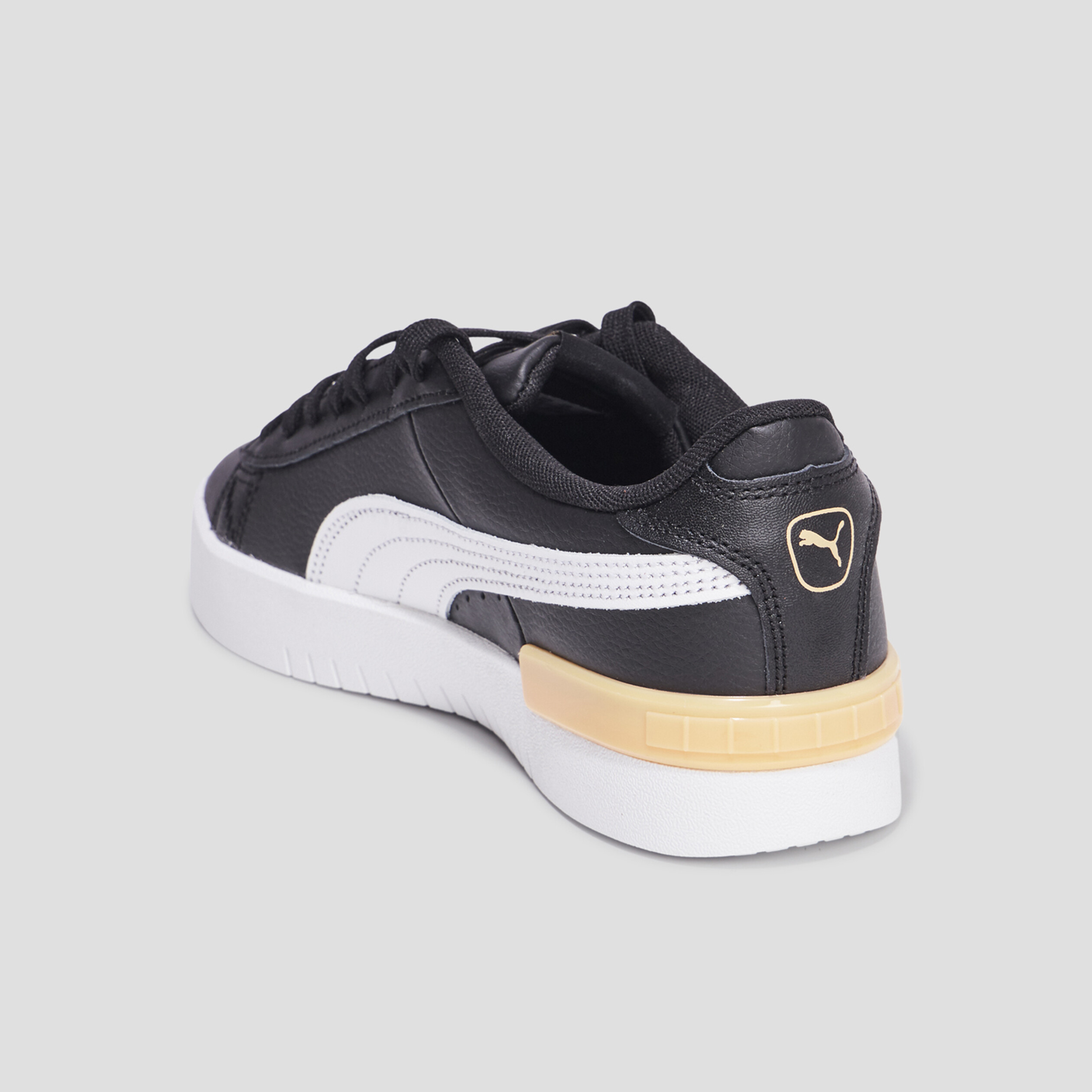 Tennis basses à lacets en cuir Puma Jada noir fille | La Halle