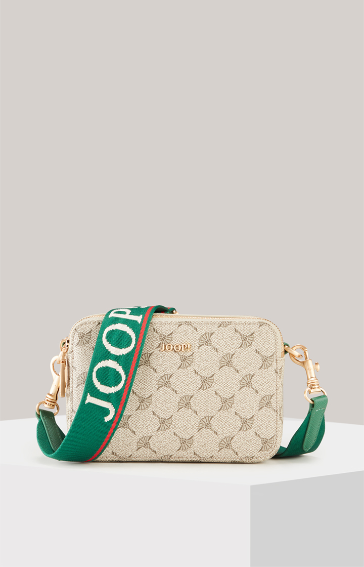 Schultertasche Mazzolino Diletta Susan in Beige/Grün