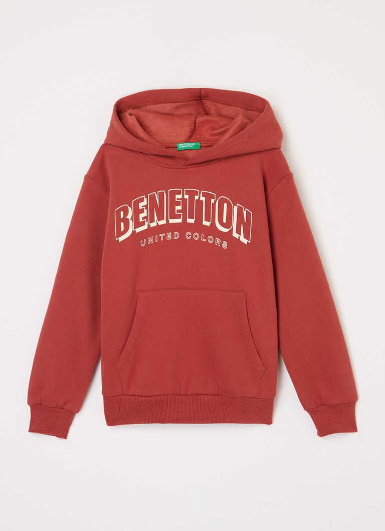 Hanorac Benetton cu logo imprimat