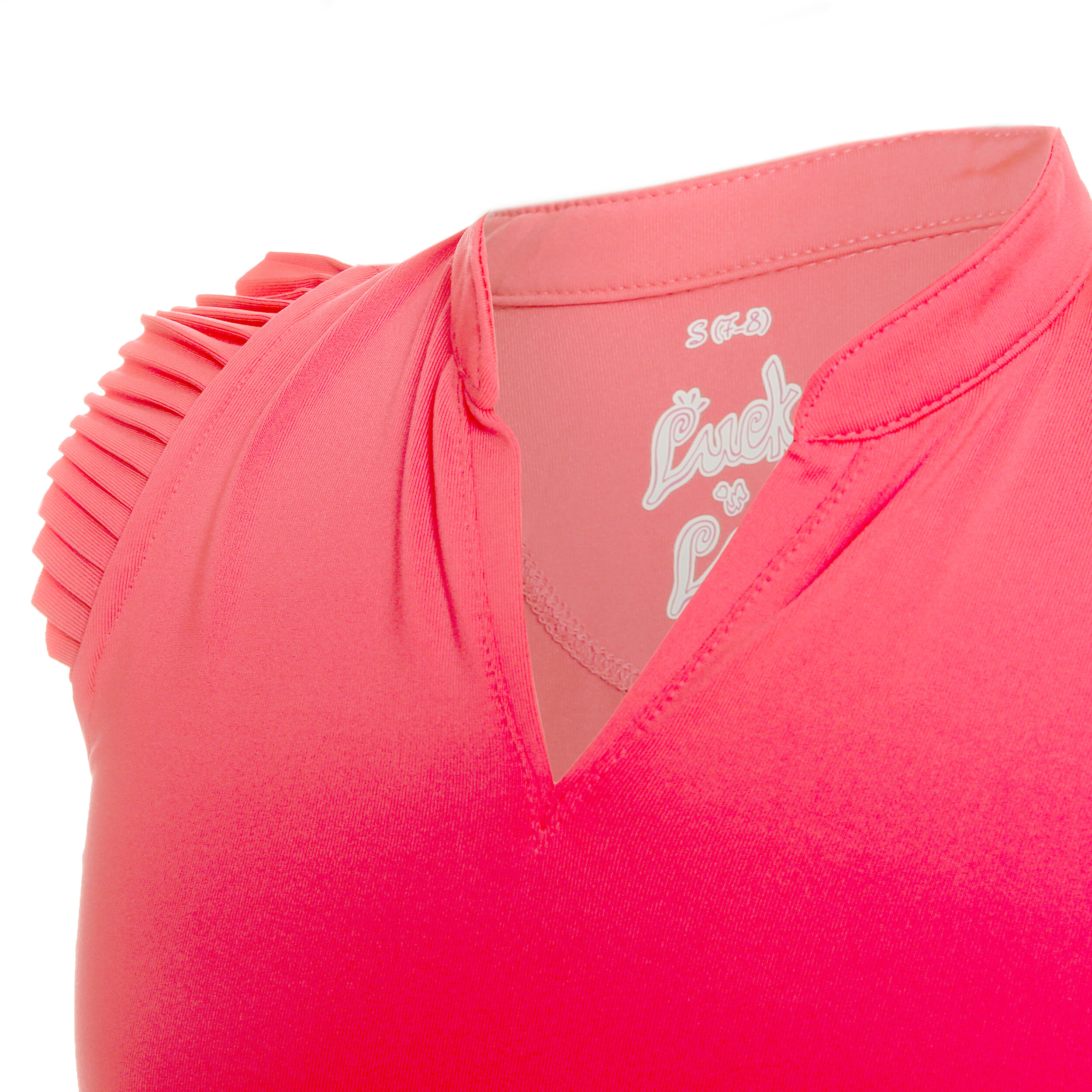 Pleat Me Up Tank-Top Mädchen - Koralle