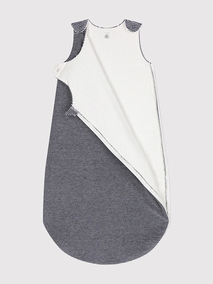 PETIT BATEAU Babyschlafsack in Dunkelblau/ Weiß günstig kaufen