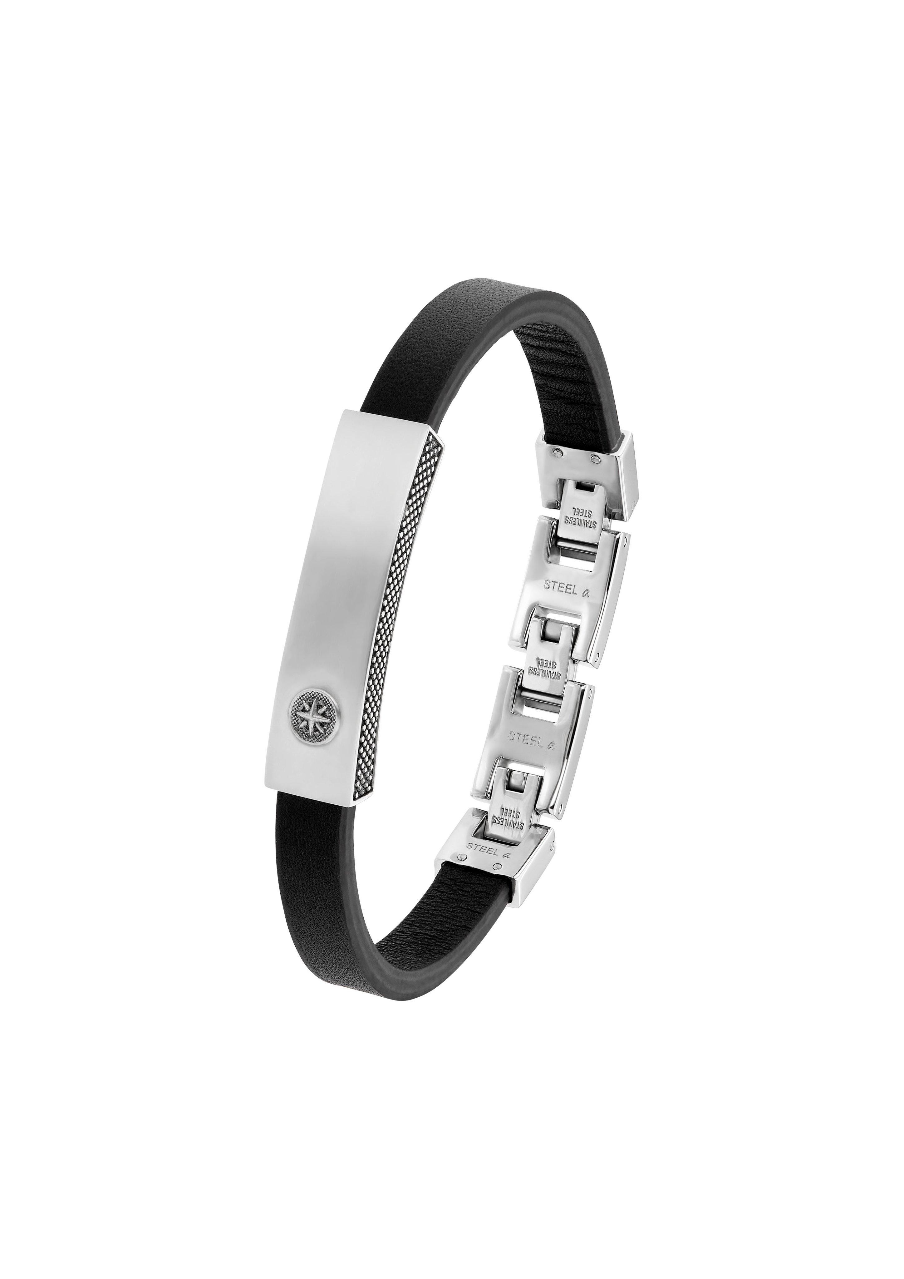 Lederarmband mit gravierbarer Platte  6009597-99B0