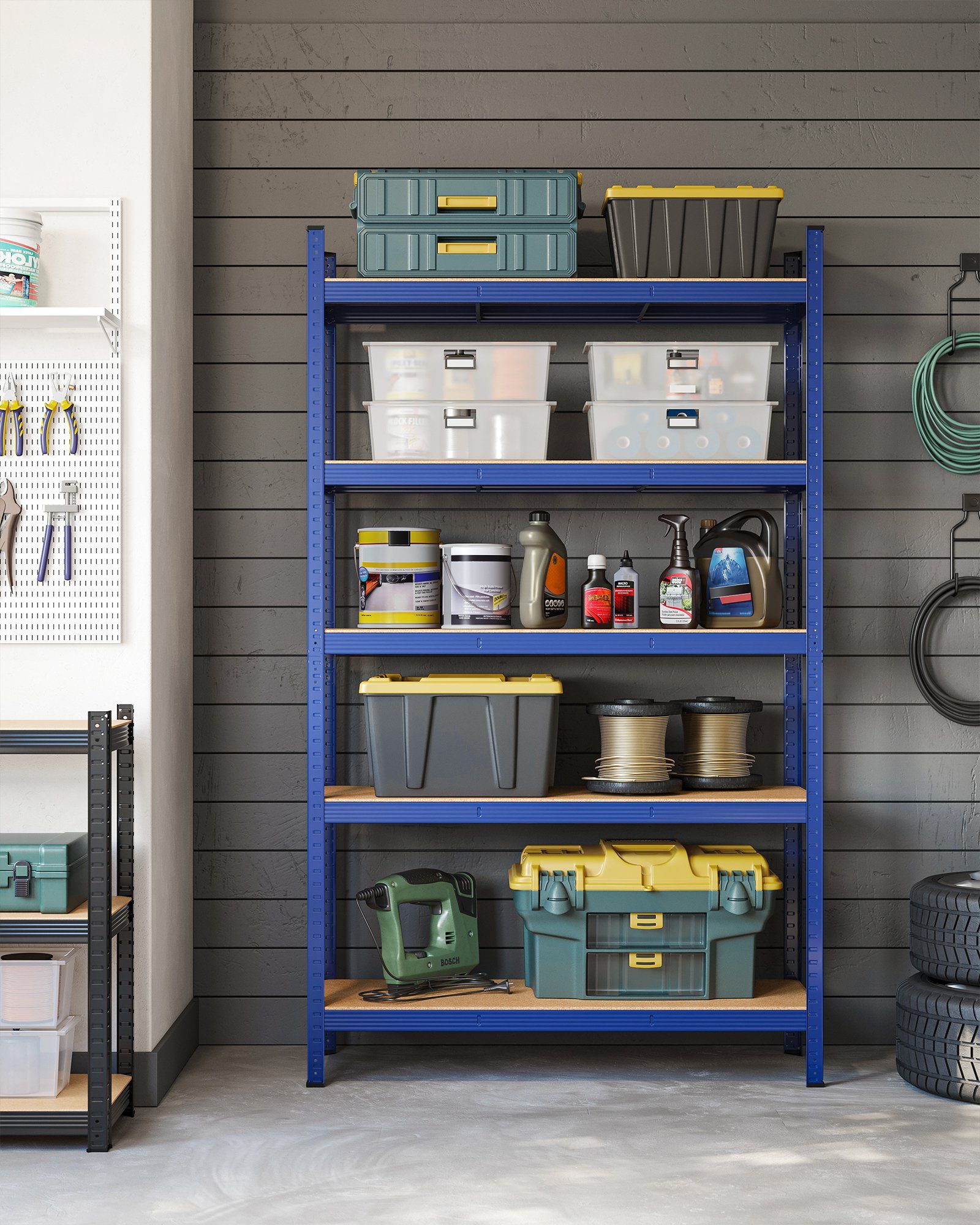SONGMICS Schwerlastregal Lagerregal, 1-tlg., bis 875 kg belastbar