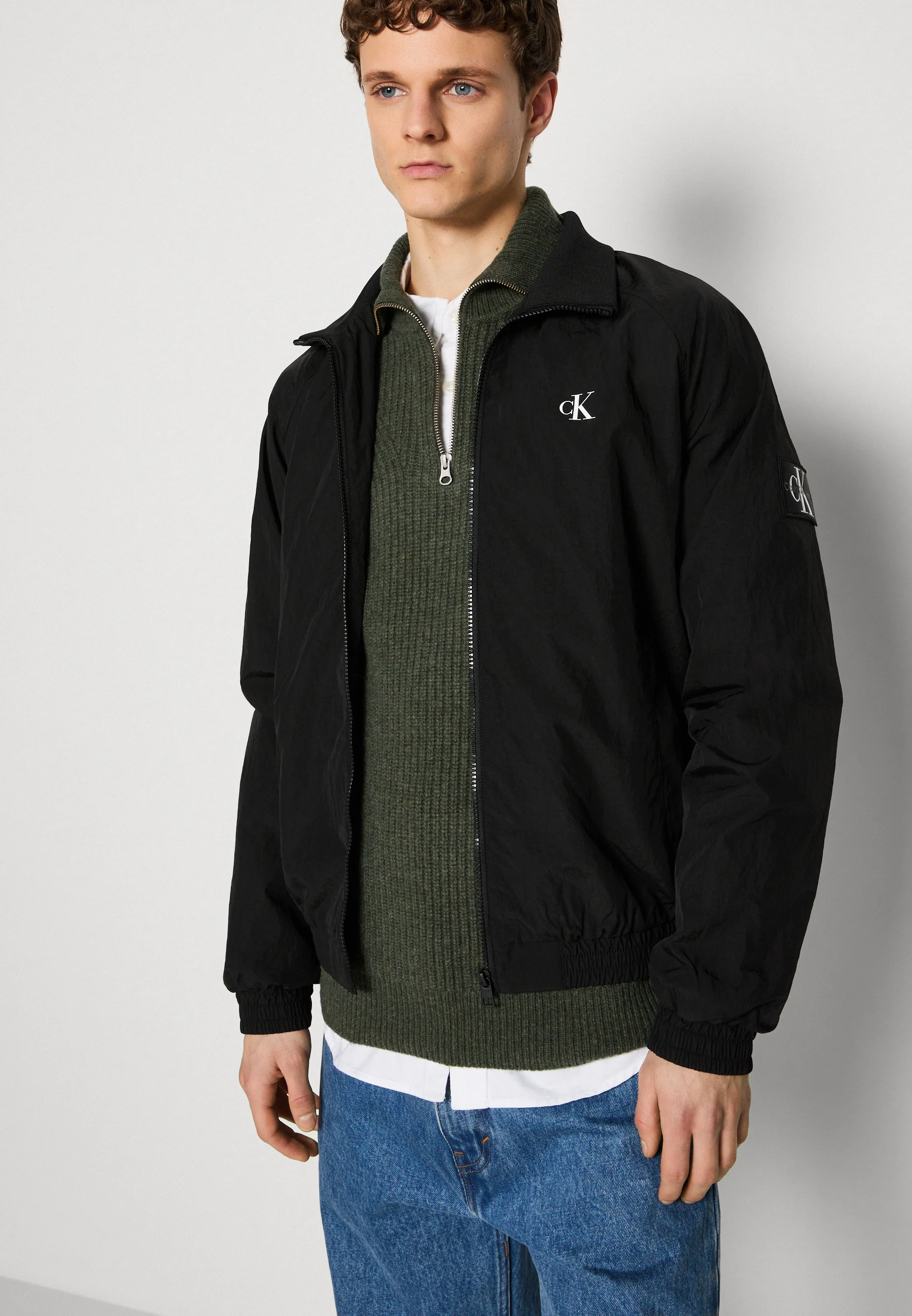 Calvin Klein Jeans UNPADDED HARRINGTON - Chaqueta ligera