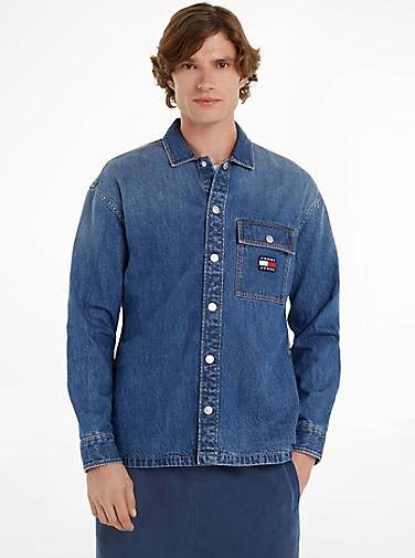TOMMY-JEANS Herren Jeanshemd CLASSIC DENIM OVERSHIRT