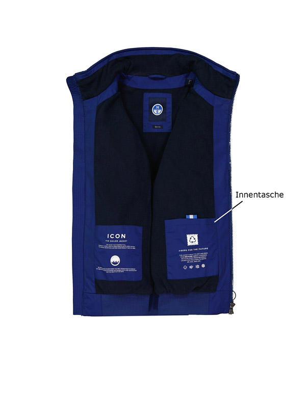 NORTH SAILS, Blouson, Mikrofaser warmgefüttert, royalblau