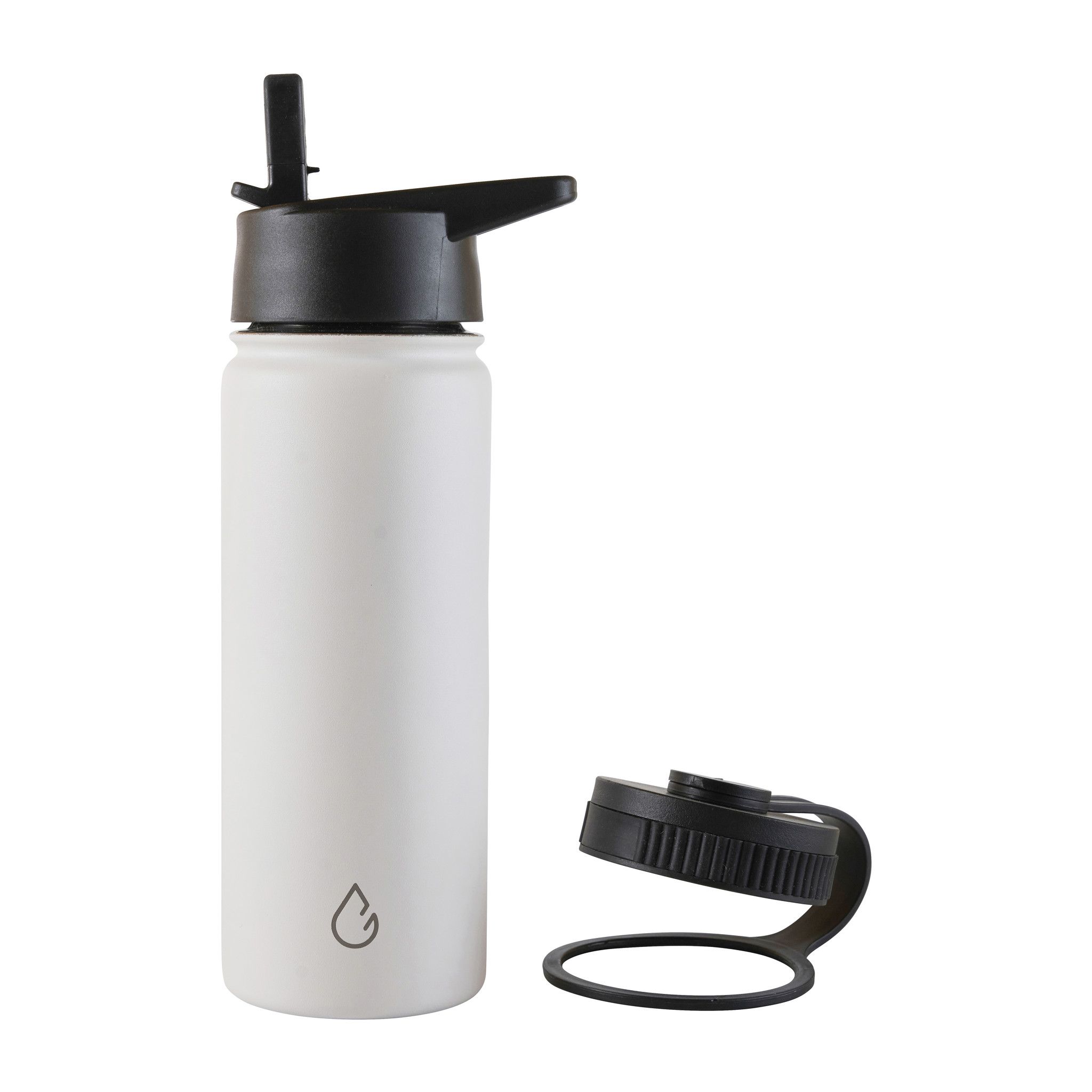 Wattamula PRO Öko Edelstahl 530-ml-Wasserflasche mit extra Sportverschluss