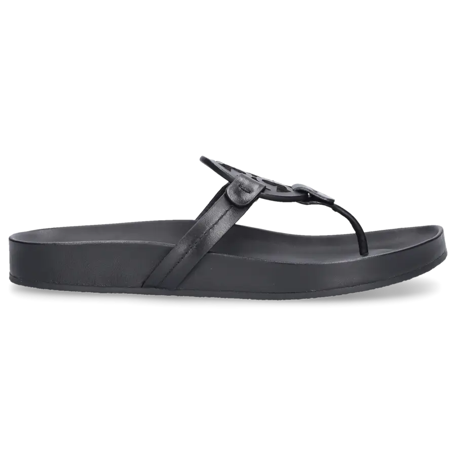 Tory Burch - Zehentrenner MILLER Kalbsleder - schwarz
