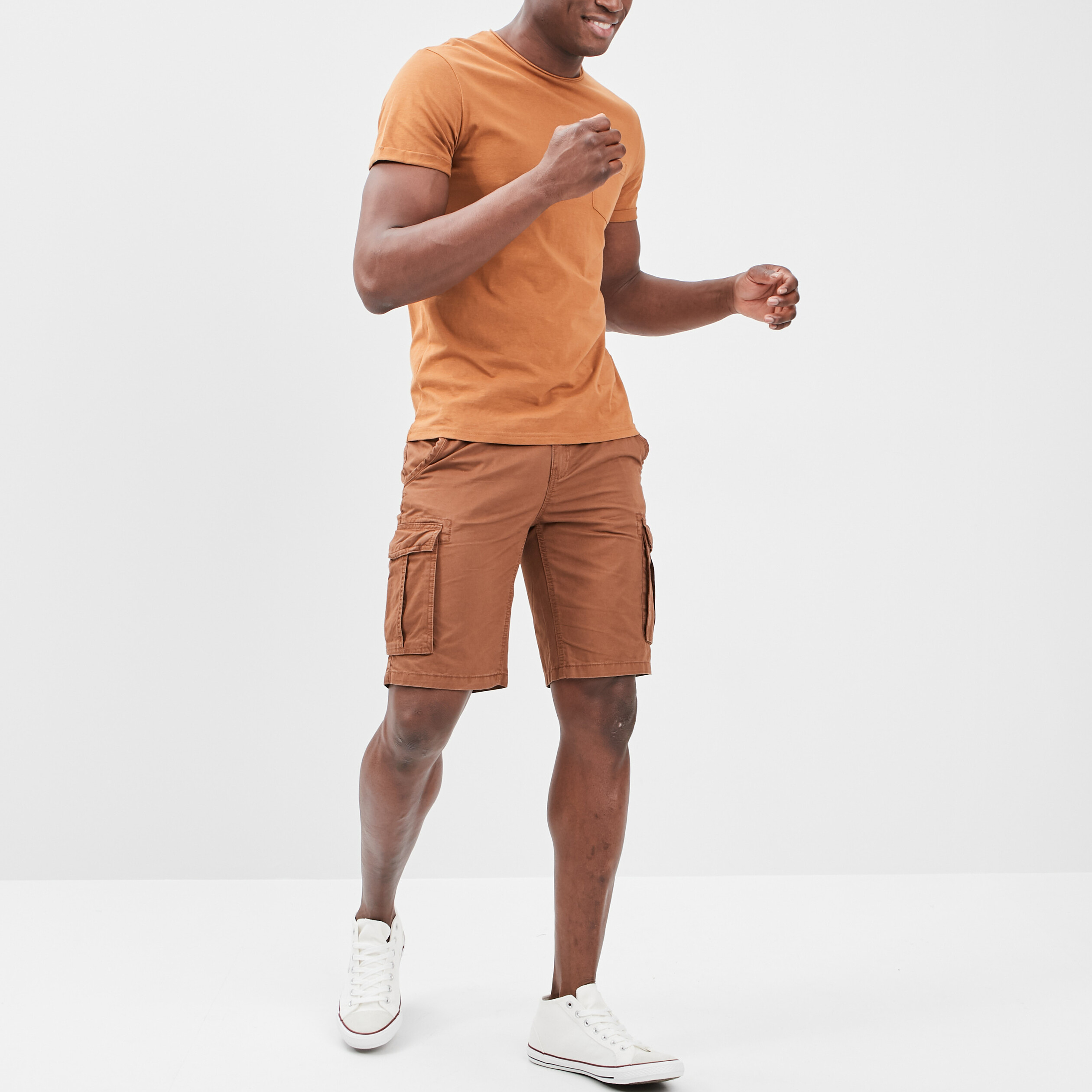 Bermuda cargo camel homme | La Halle