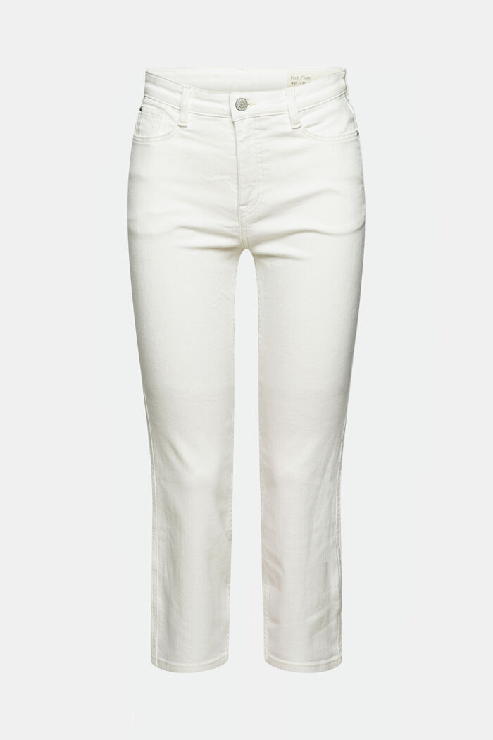 Cropped Jeans mit Kick Flare