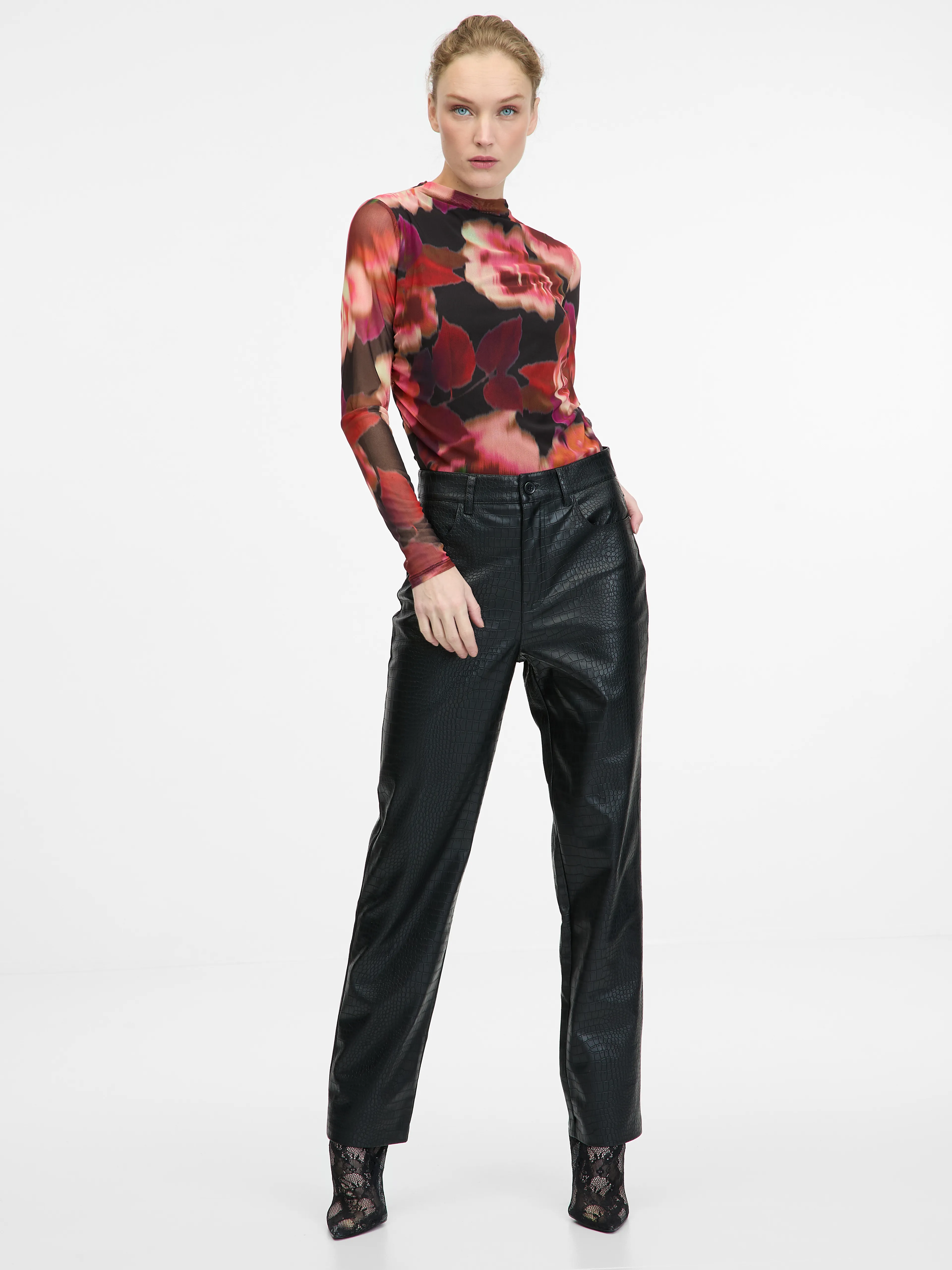 Rotes Damen-Langarm-T-Shirt ORSAY