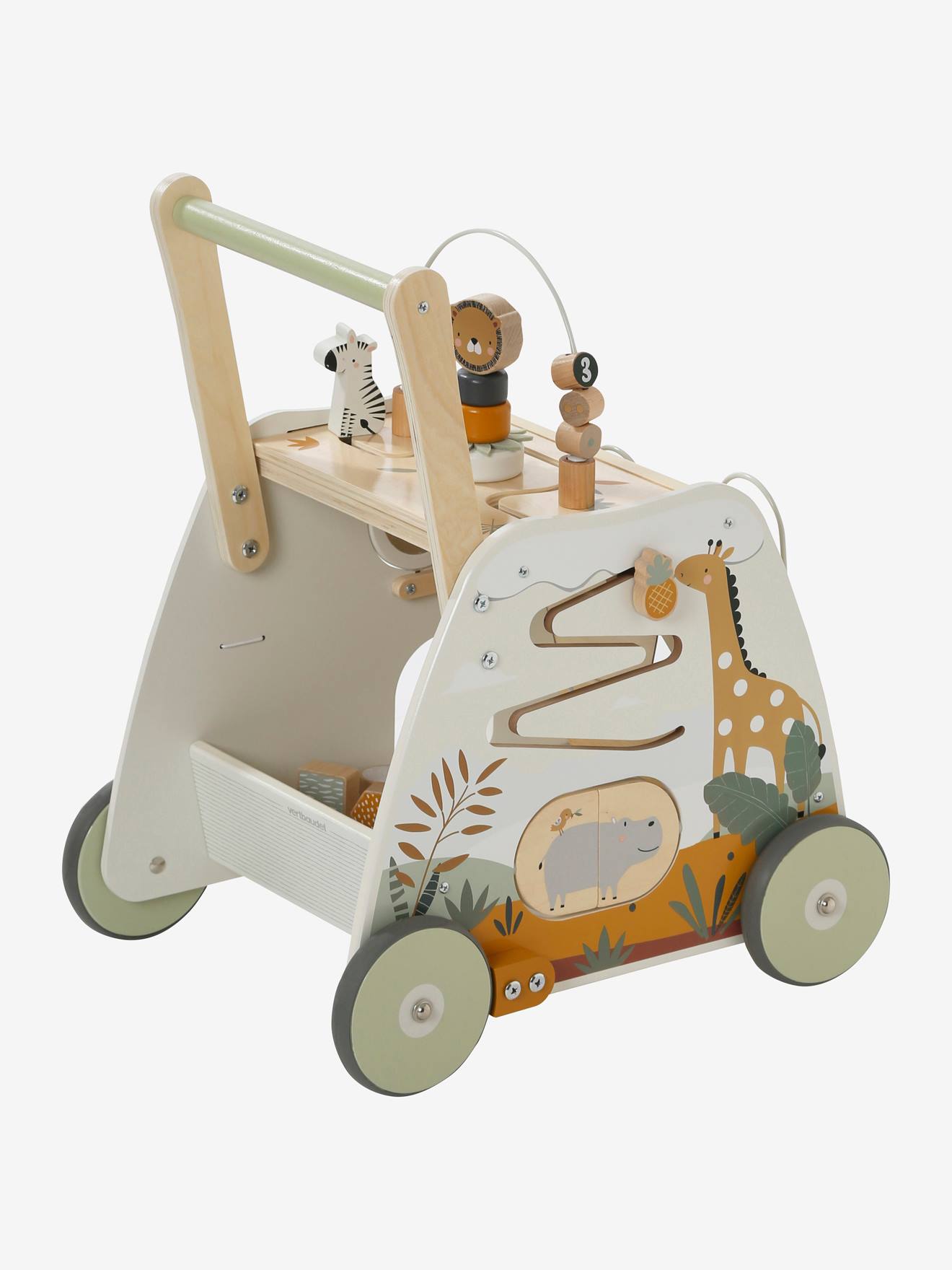 Chariot de marche multi-activités Tanzanie en bois FSC® vert