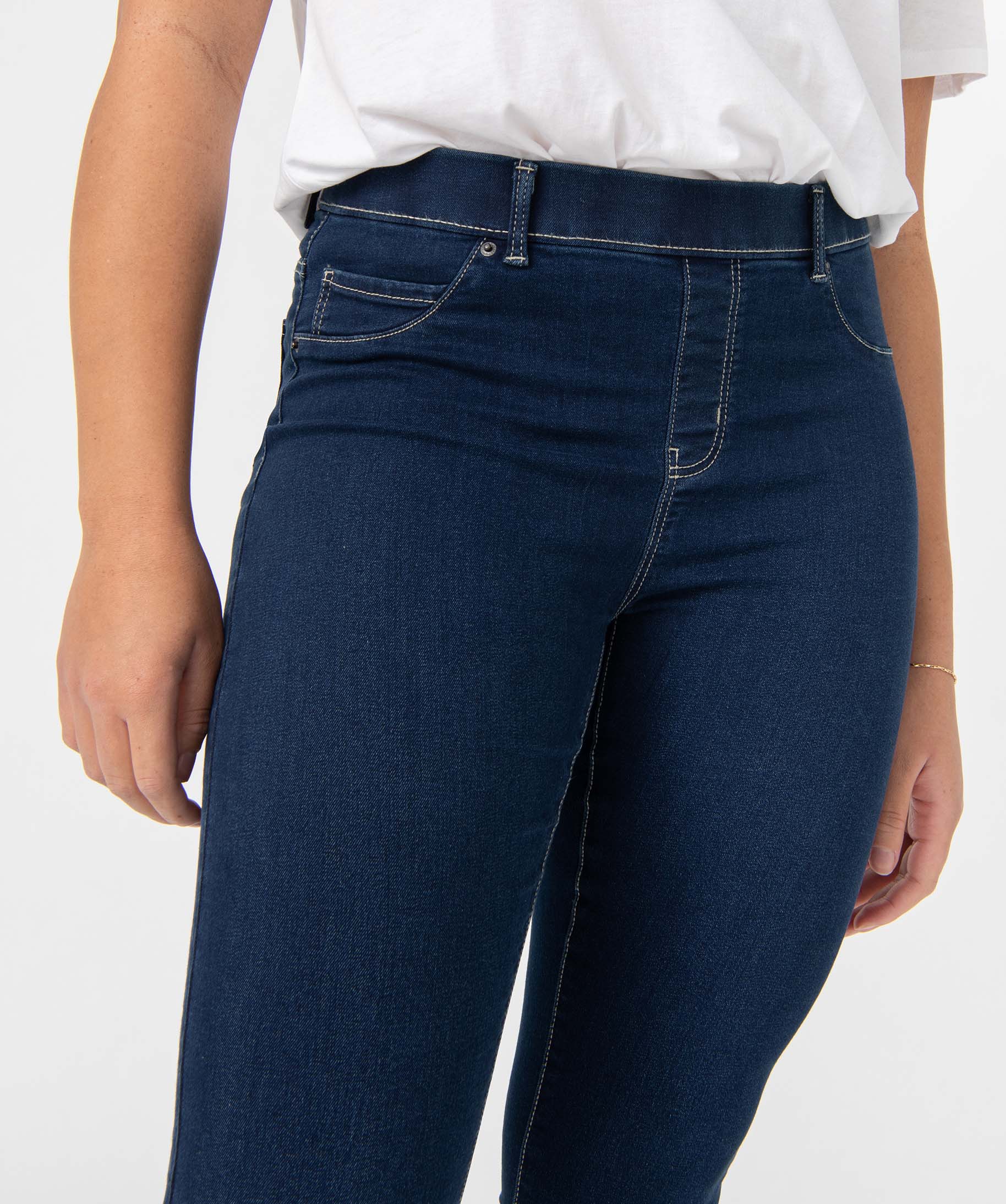 Jegging femme avec coutures contrastantes brut | GEMO