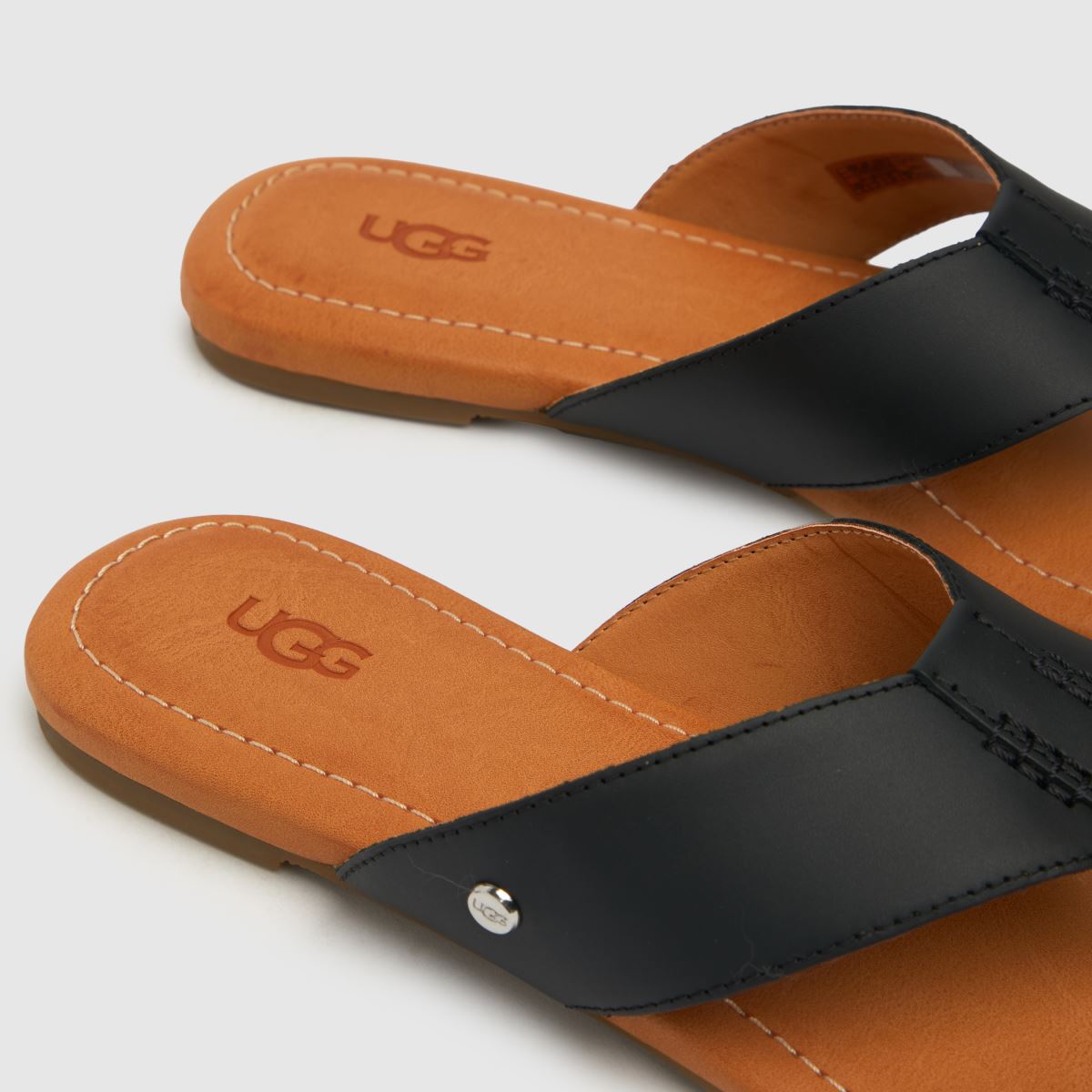 UGG – Carey – Svarta flip-flop-sandaler