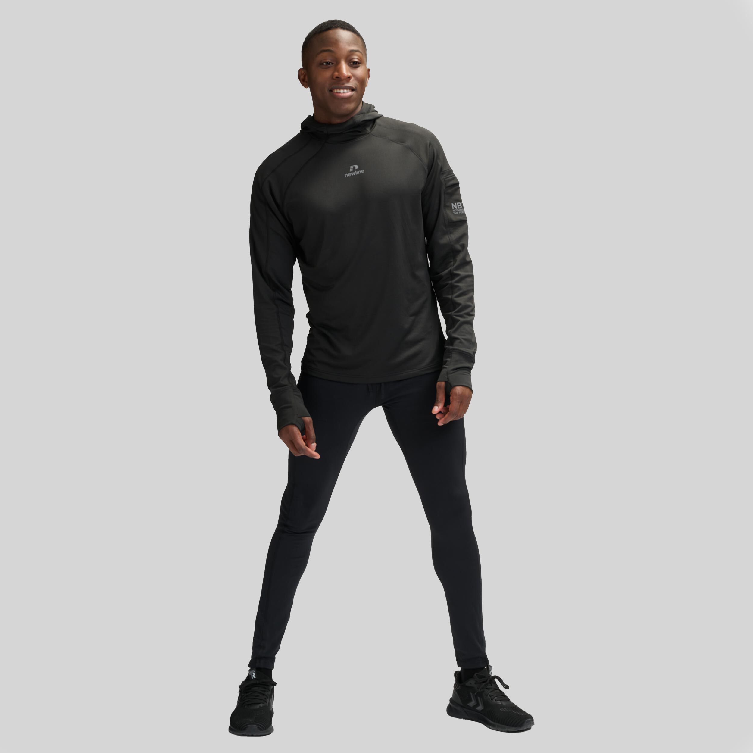 Rapid Hood Midlayer Lauftop Herren - Schwarz