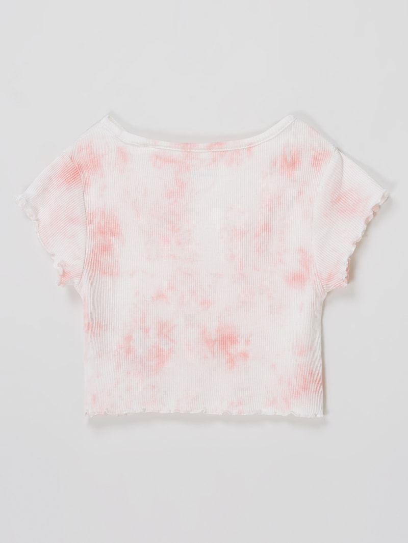 T-Shirt im Batik-Look Modell 'Hermione' in rosa