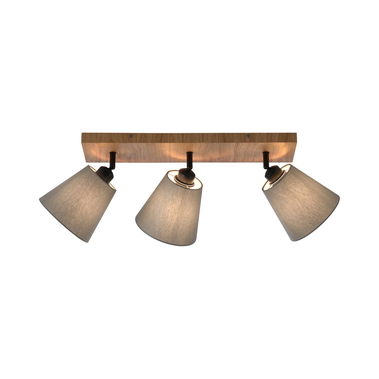 JUST LIGHT Deckenleuchte GREEN MICHEL, 3x E27/40Watt max., Holz-natur