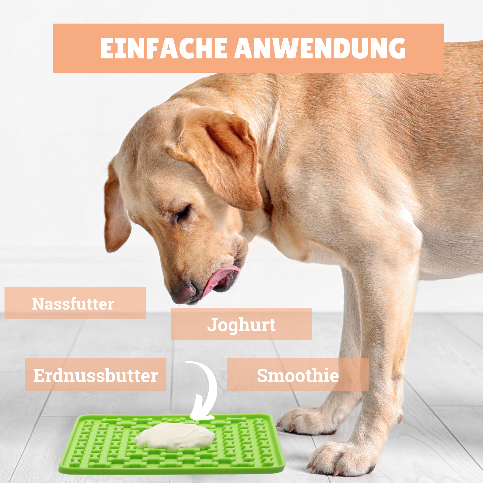 BeG Buddy Intelligenzspielzeug BeG Buddy [2-er] Leckmatte für Hunde / Katzen, Schleckmatte mit Saugnäpfen, Beschäftigung / Beruhigung