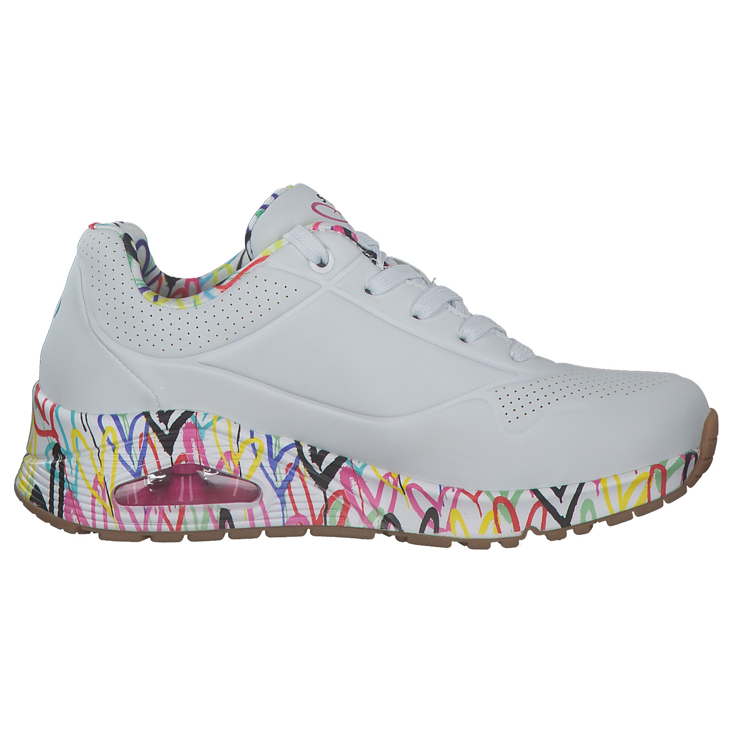 Skechers 155506, Sneakers Low, Damen, WHT Weiß