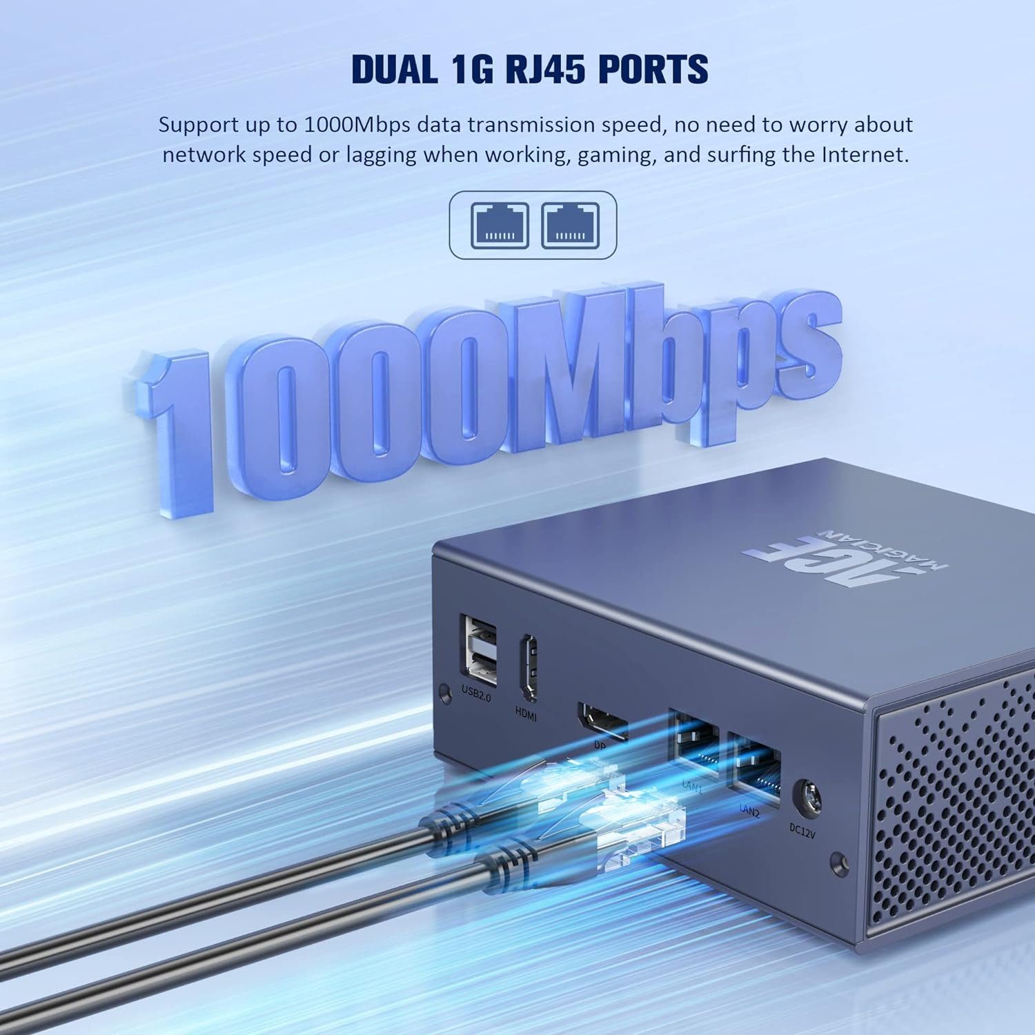 ACEMAGICIAN Mini-PC (Intel Alder Lake-N-Prozessor, ‎Intel® UHD Graphics, 8 GB RAM, 256 GB SSD, Business-Mini-Computer mit WiFi 5, BT 4.2, 4K-Dual-Display, Typ-C)