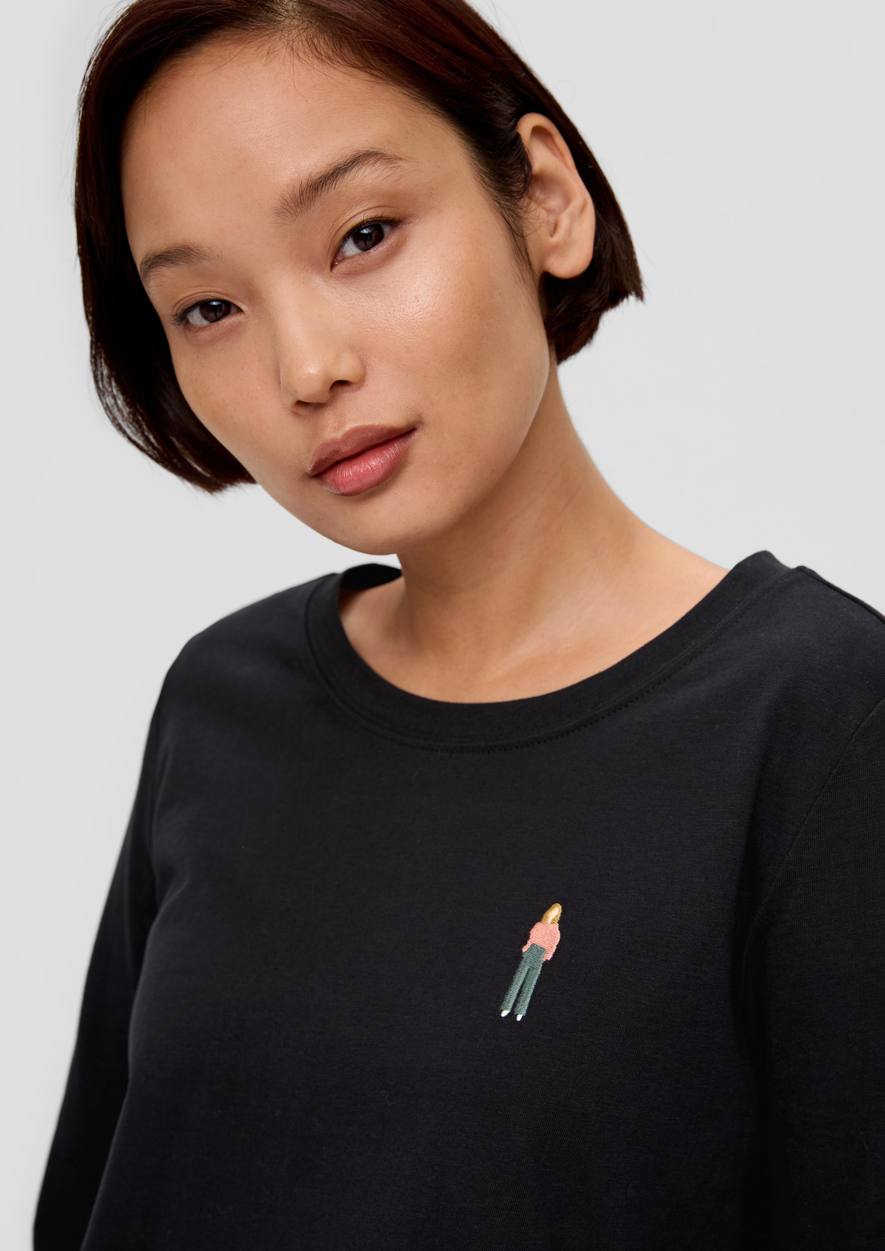 Longsleeve mit Statement-Print  2137221-99D2