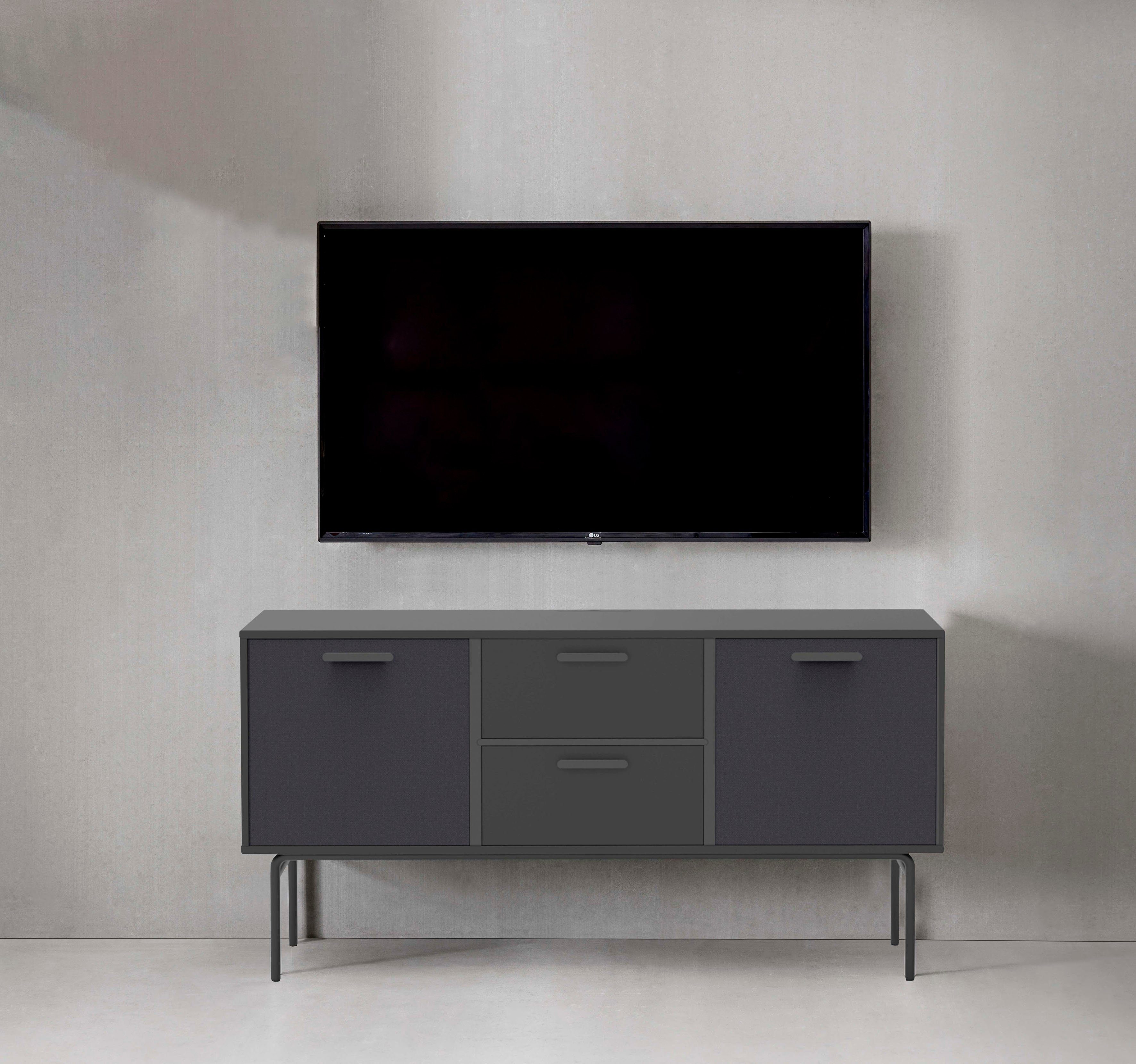 Hammel Furniture Untergestell Keep by Hammel Metall Sockel, für Breite 133,8 cm. Modul: 101, flexible Möbelserie