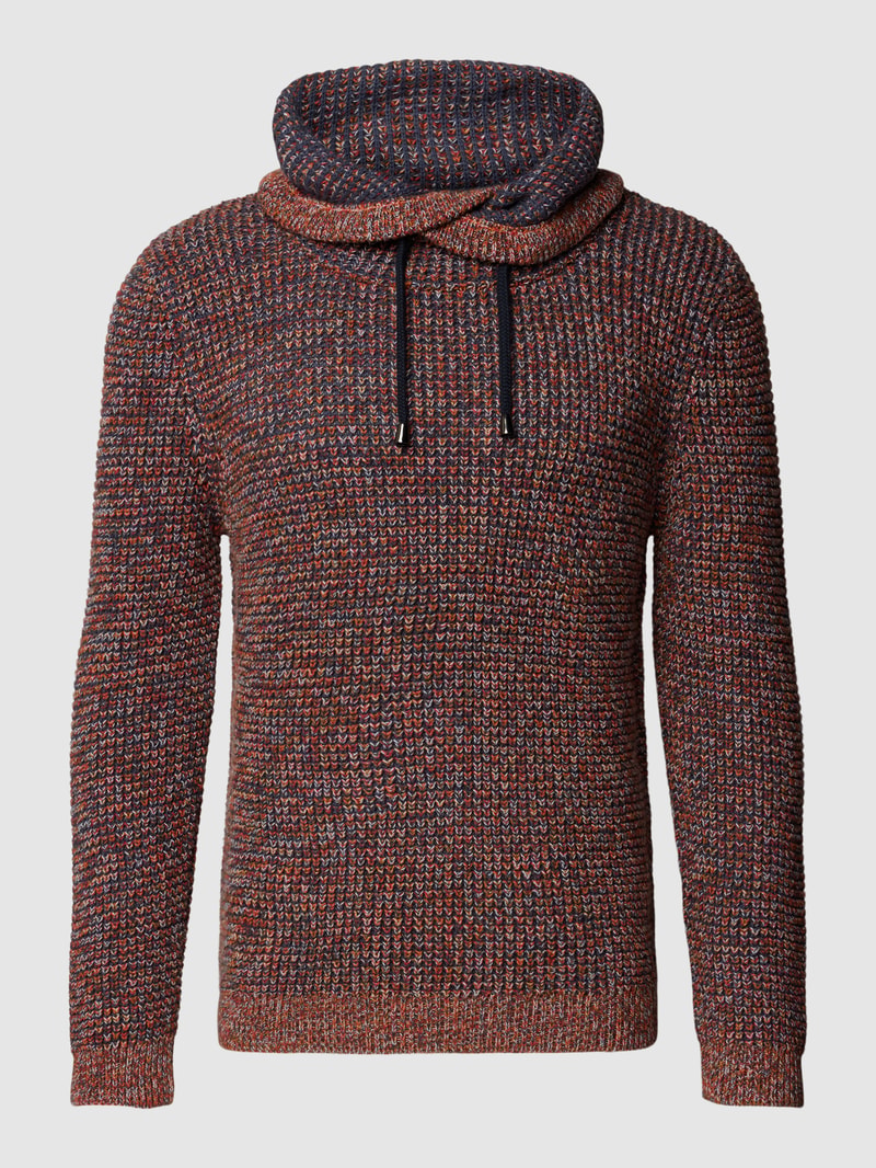 Strickpullover mit Allover-Muster in rot