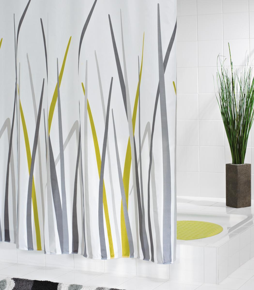 Ridder Duschvorhang Textil 180x200 cm Gras grün
