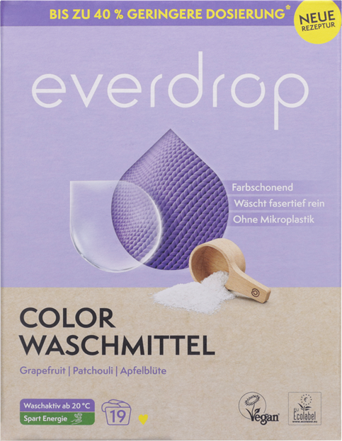 everdrop Colorwaschmittel Faltschachtel