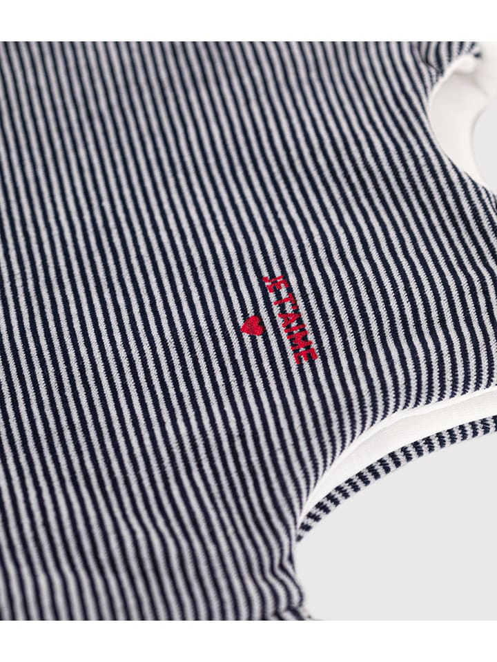 PETIT BATEAU Babyschlafsack in Dunkelblau/ Weiß günstig kaufen