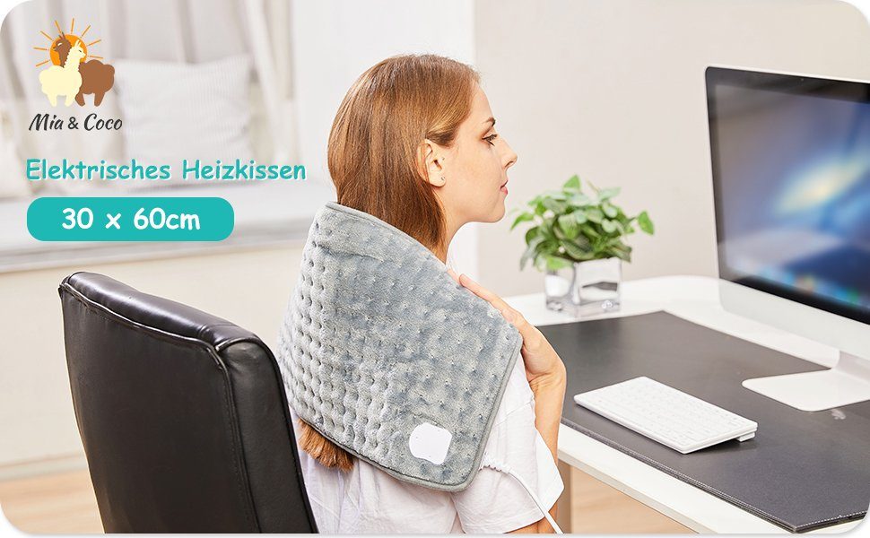 Spark Heizkissen Heizkissen mit Abschaltautomatik, für langanhaltende und wohltuende Wärme