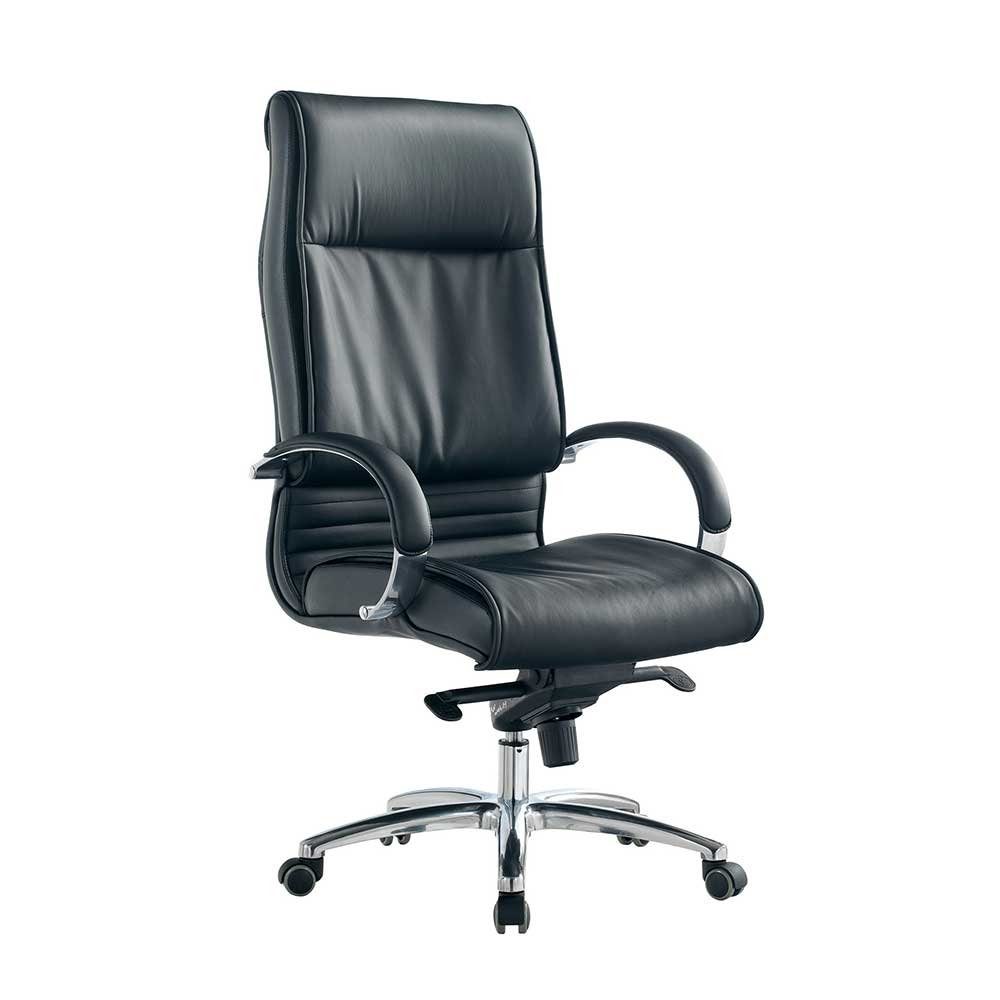 Pharao24 Chefsessel Mailiona, höhenverstellbar, höhenverstellbar, mit Kunststoffrollen, mit Rollen, ergonomisch