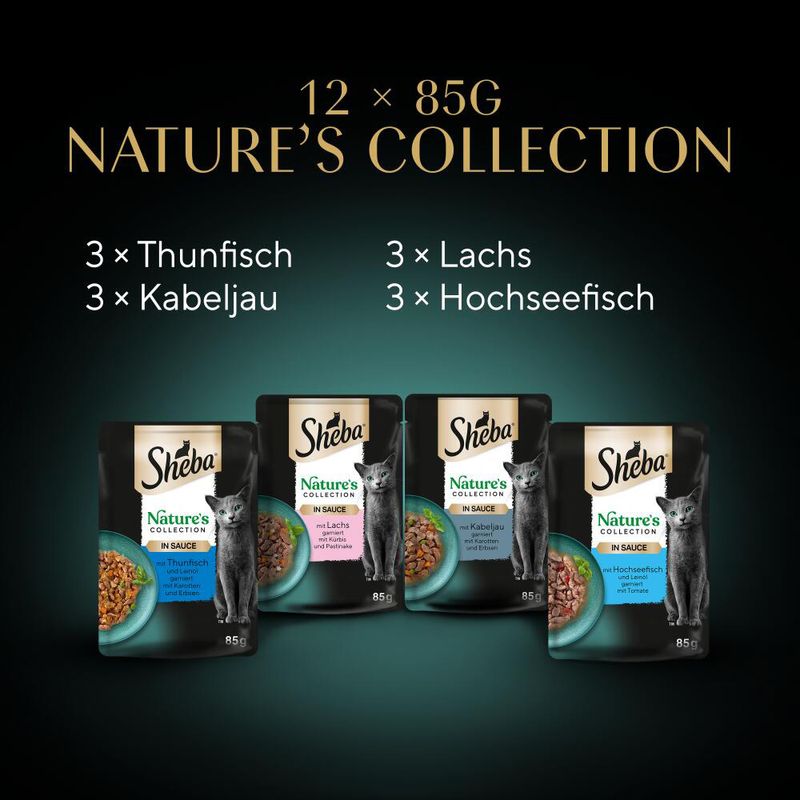 Sparpaket Sheba Nature's Collection in Sauce 144 x 85 g | bitiba