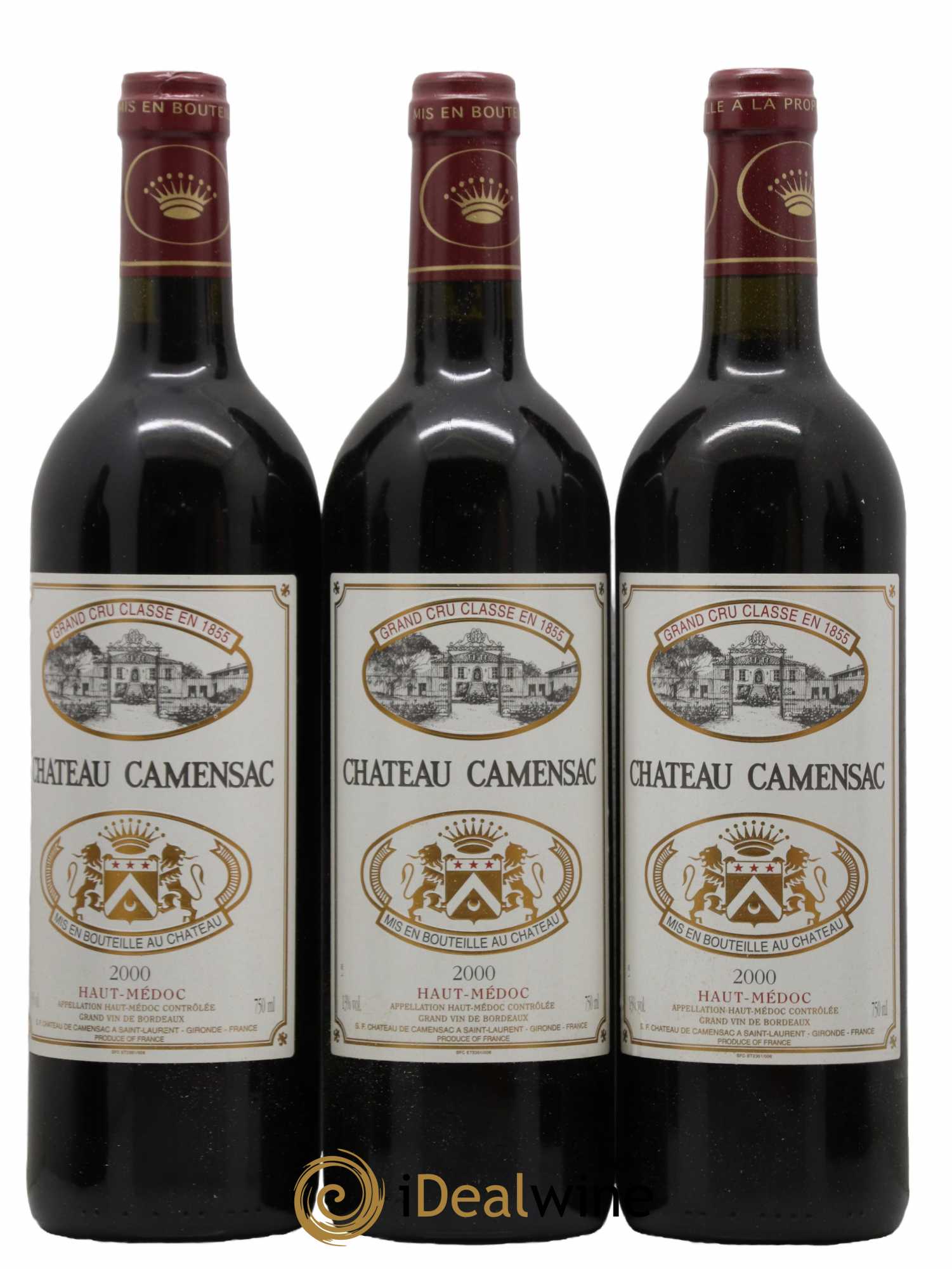 Château Camensac 5ème Grand Cru Classé  2000 - Lot de 12 Bouteilles