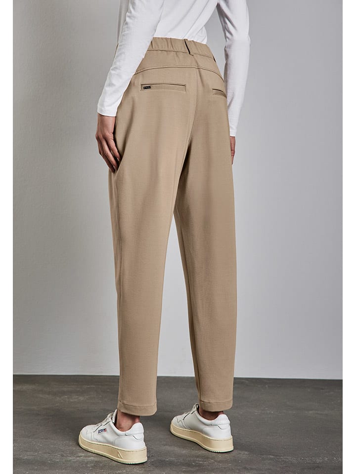 Street One Sweathose - Tapered Fit - in Beige günstig kaufen