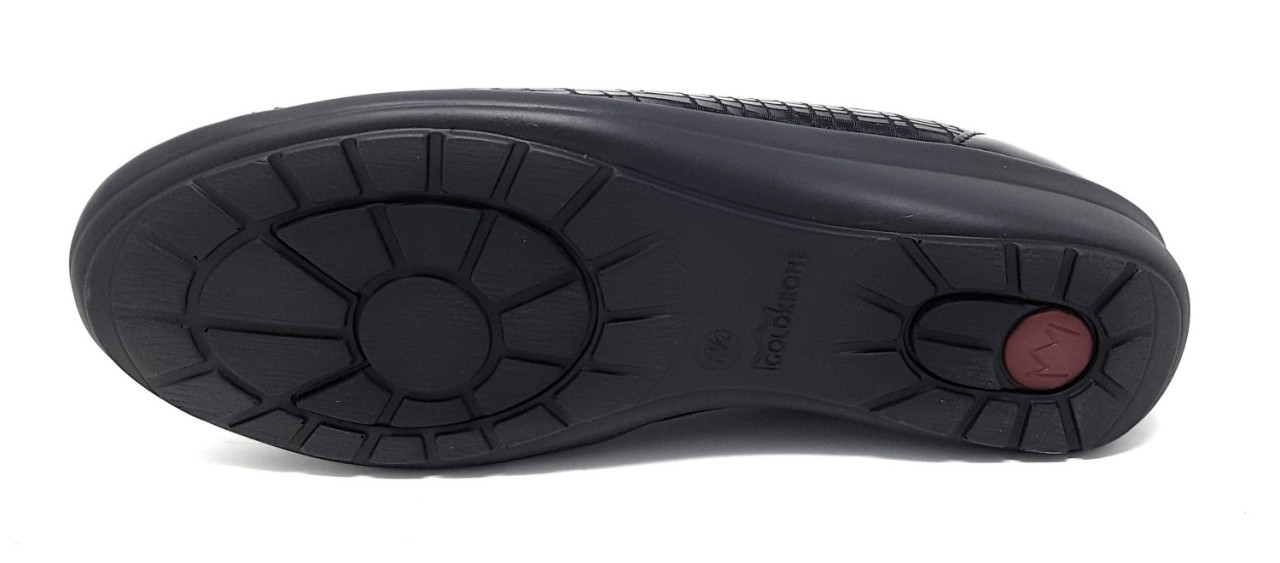 GOLDKRONE Sportliche Slipper schwarz