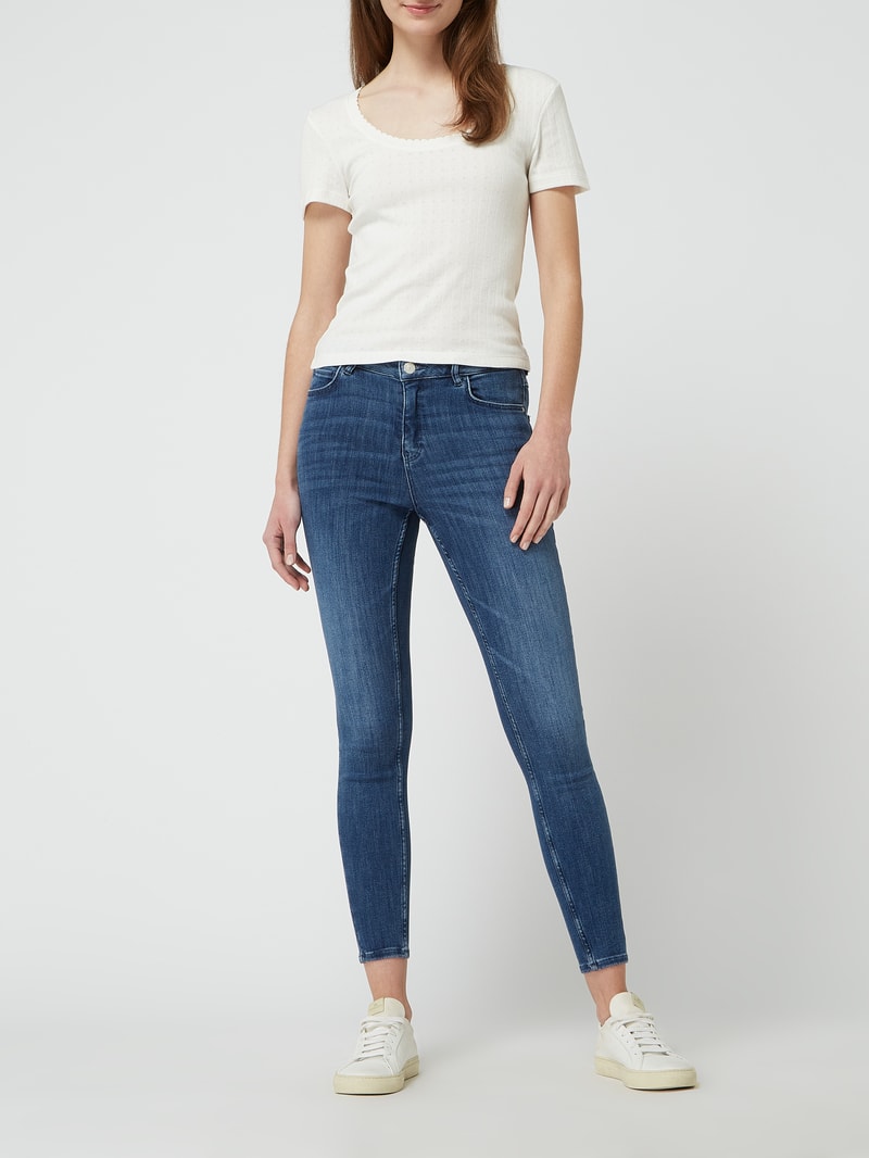Slim Fit Jeans mit Stretch-Anteil in dunkelblau