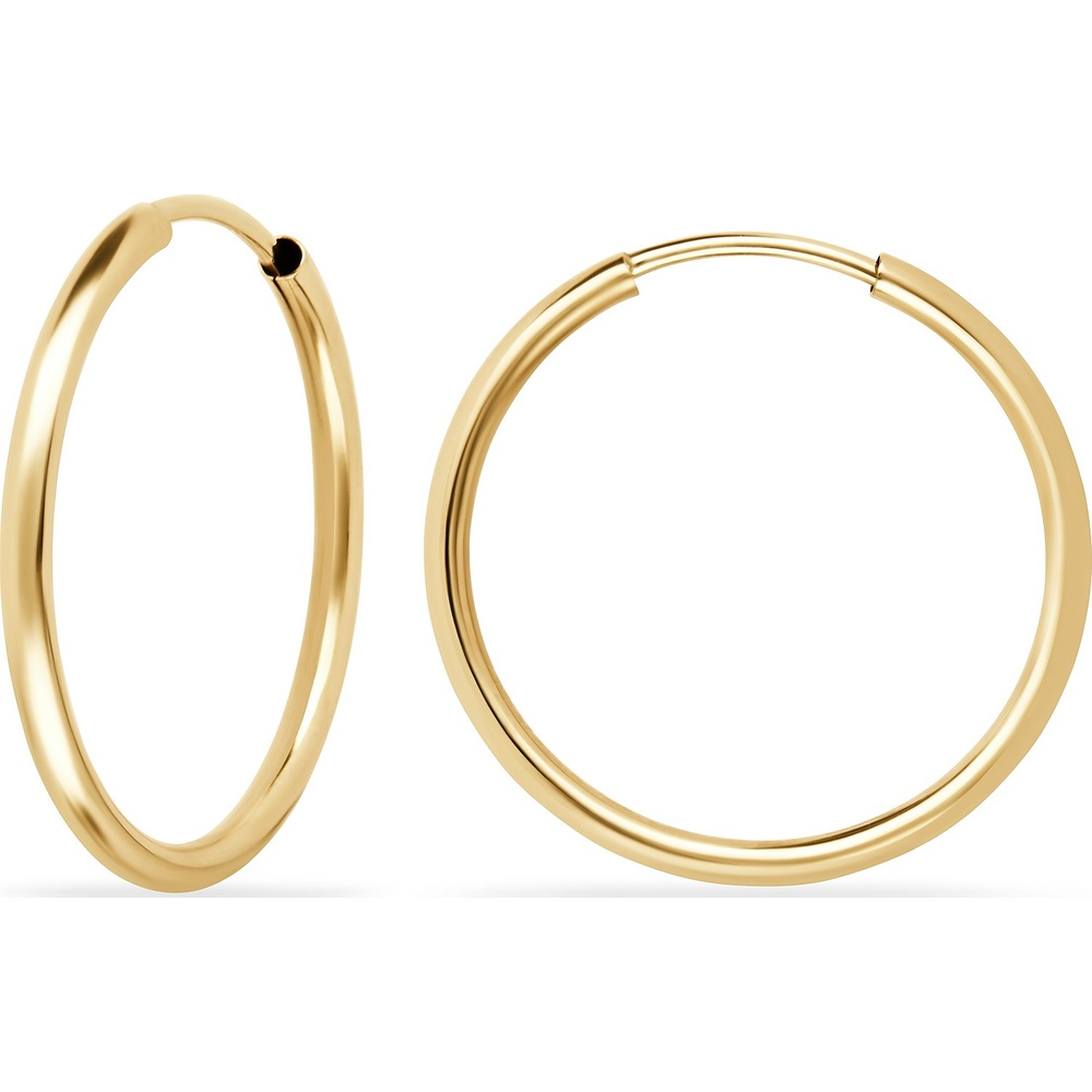FAVS Créoles 585 Or jaune Boucles d'oreilles