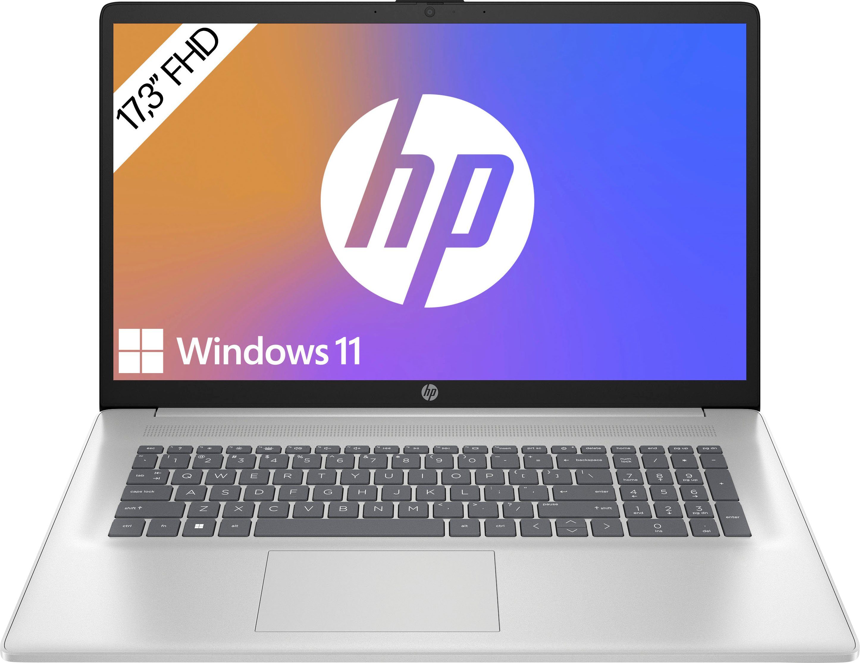 HP 17-cn3077ng Notebook (43,9 cm/17,3 Zoll, Intel Core i7 1355U, GeForce MX550, 512 GB SSD)