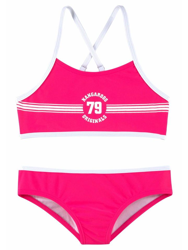 Kangaroos Bustier-Bikini in pink günstig kaufen