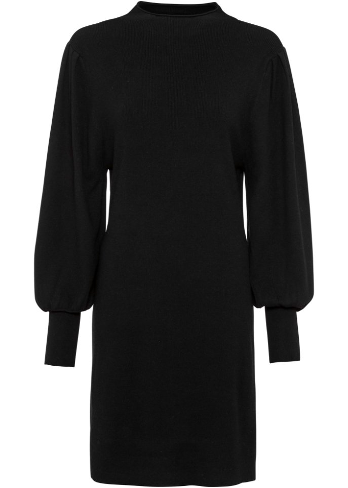 Strickkleid mit Ballonärmeln