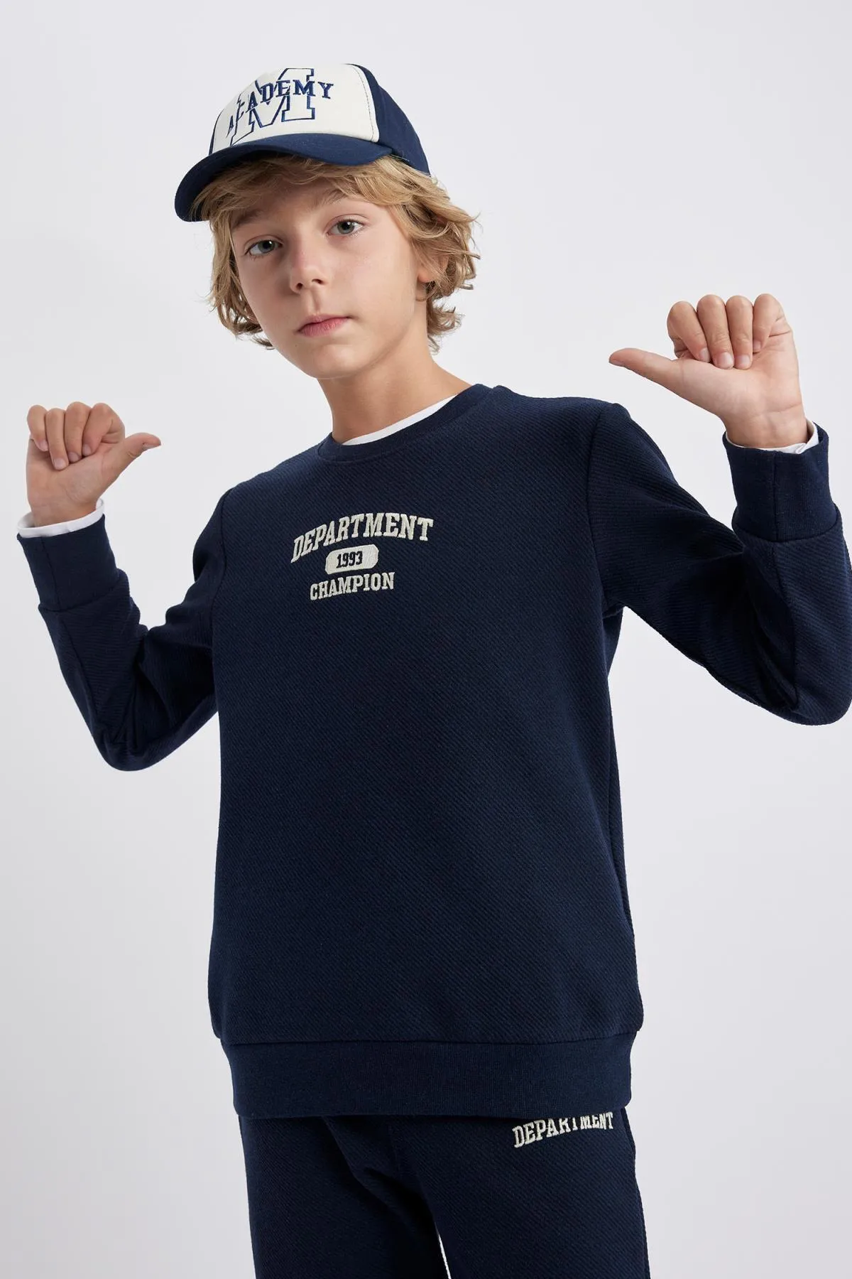DeFacto  Bedrucktes Sweatshirt-Jogginghose-Set für Jungen, 2-teilig