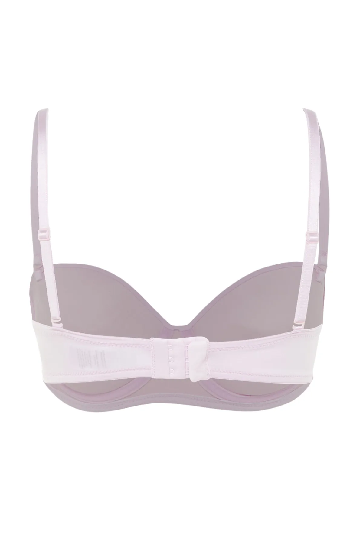Trendyol Collection  Hellrosa Push-Up-BH mit abnehmbarer, trägerloser Kappe aus Strick mit Seilträger THMAW21SU0059