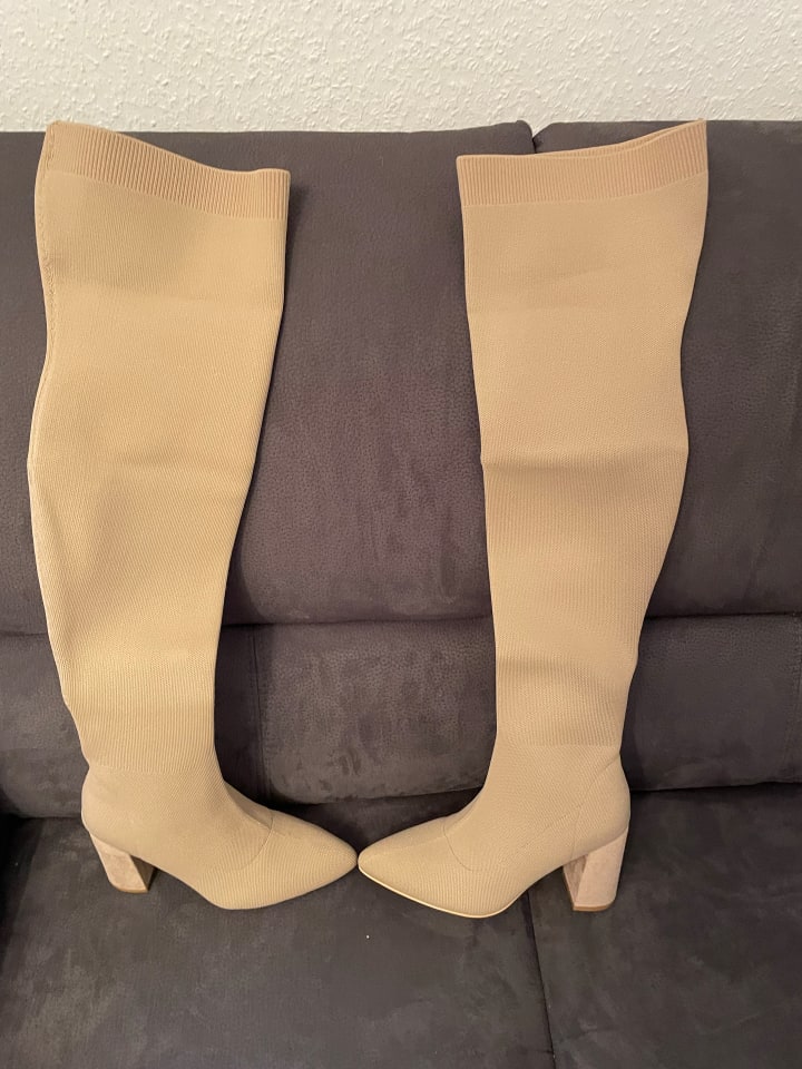 Foreverfolie Stiefel in Beige günstig kaufen 36