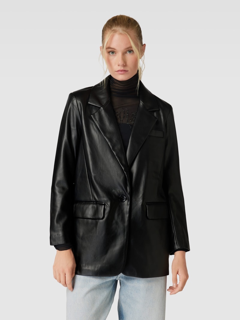Blazer in Leder-Optik Modell 'LANA' in schwarz