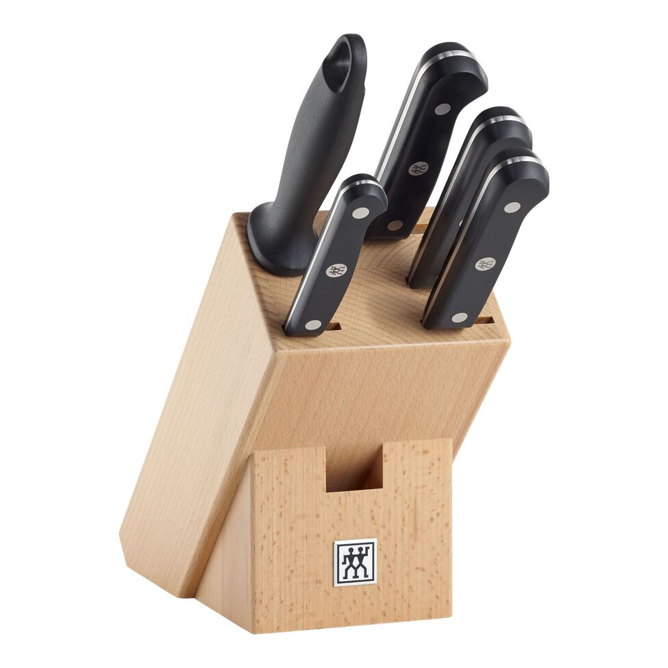 Messerblockset 6-tlg, Natur