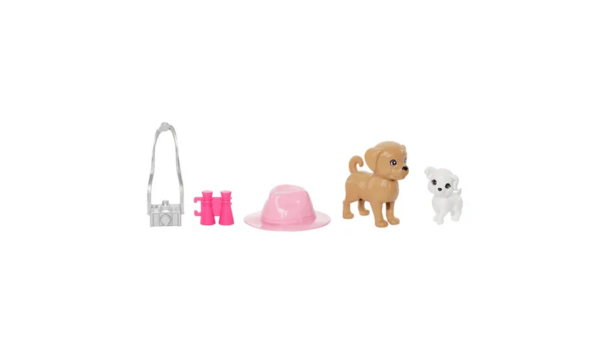 Barbie und Stacie Schwestern Puppenset mit 2 Hunden und Zubehör
